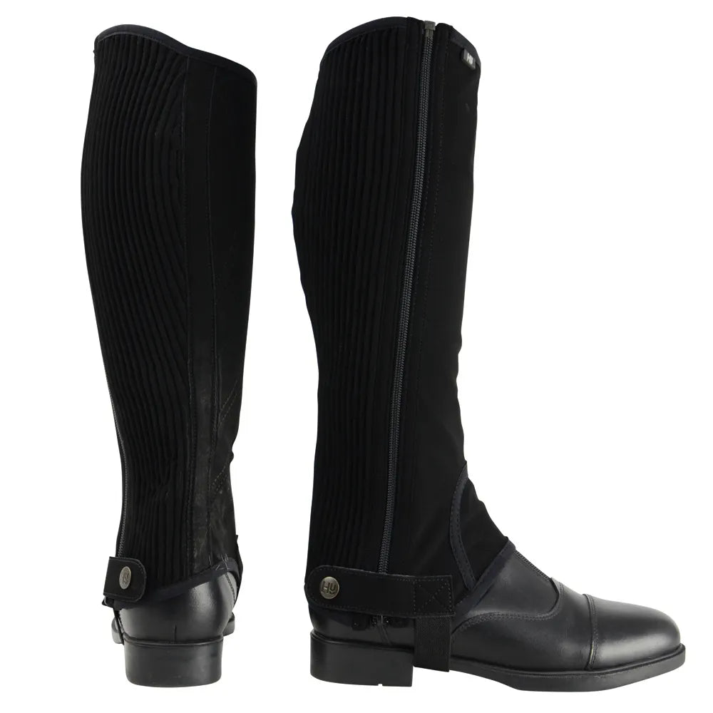 Hy Equestrian Children's Synthetic Nubuck Chaps Black