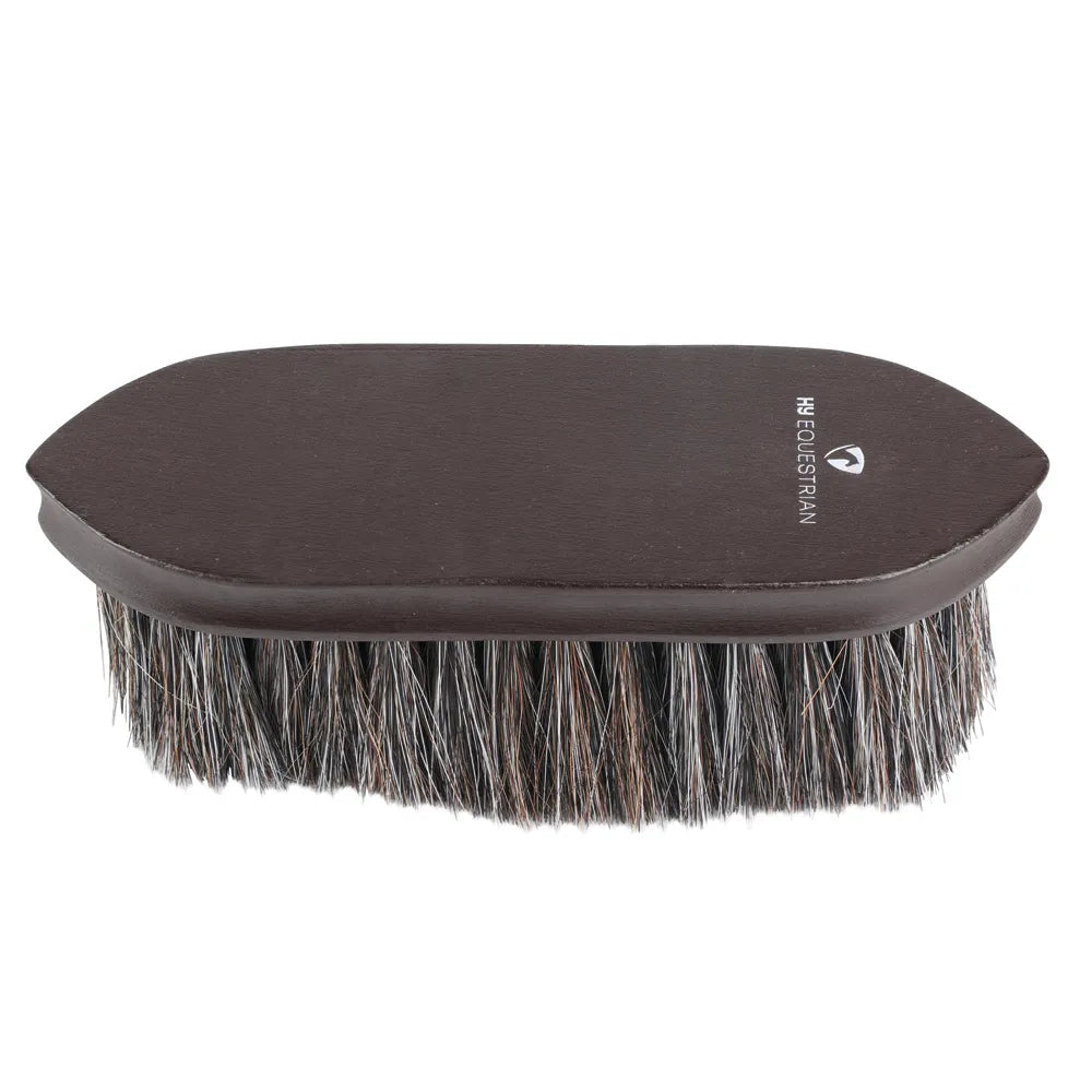 Hy Equestrian Deluxe Horse Hair Wooden Dandy Brush