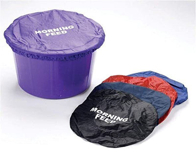 Horse Masters Elasticated Feed Bucket Cover Morning and Evening