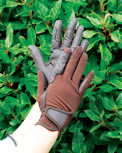Rhinegold Super Stretch Mesh Back Riding Gloves