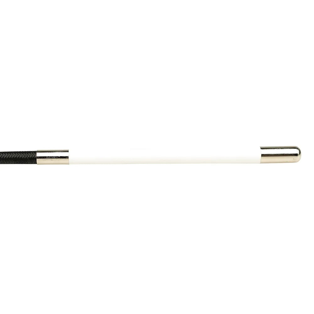 Hy Equestrian Dressage Whip White Leather Handle