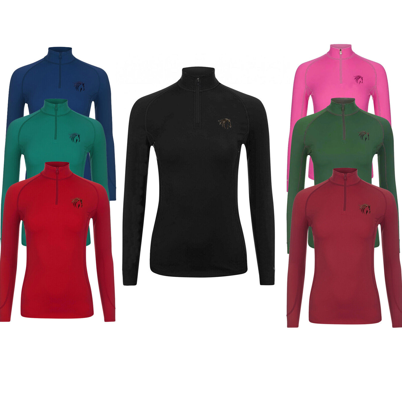 NEW Horse Masters Riding Exercise Base Layer Top Long Sleeve Shirt