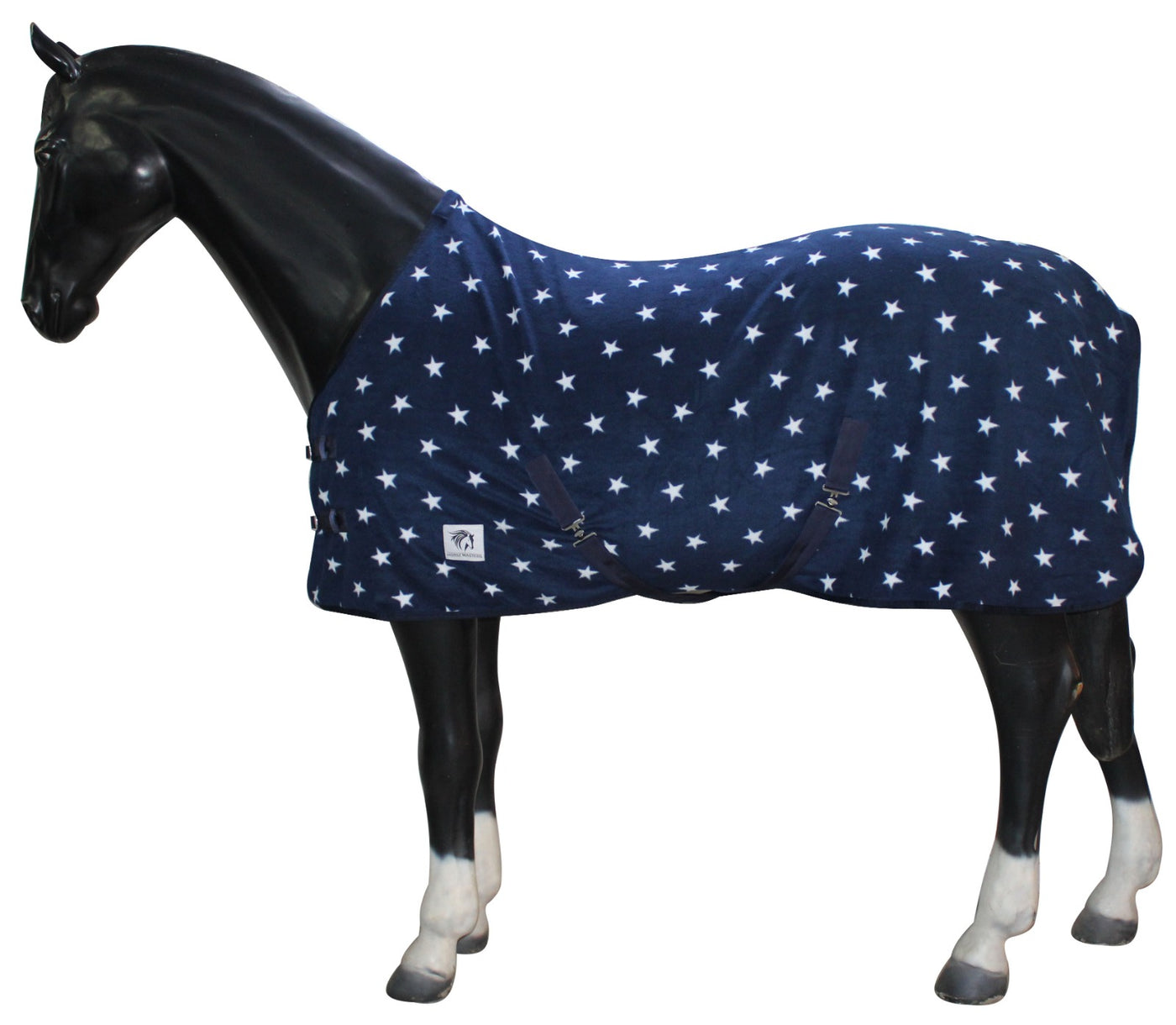 Horse Masters Navy Star Standard Neck Fleece Cooler