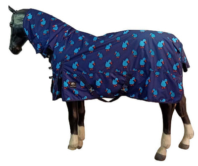 Horse Masters Duck Animal Print Combo Turnout Lightweight Rug 0g