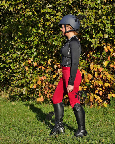 Horse Masters Equestrian Horse Riding Full Silicone Seat Riding Leggings Tights