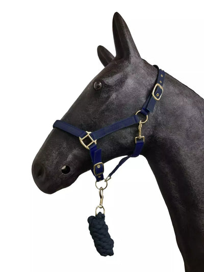 Horse Masters Best On Horse Equestrian Padded Adjustable Plain Headcollar lead