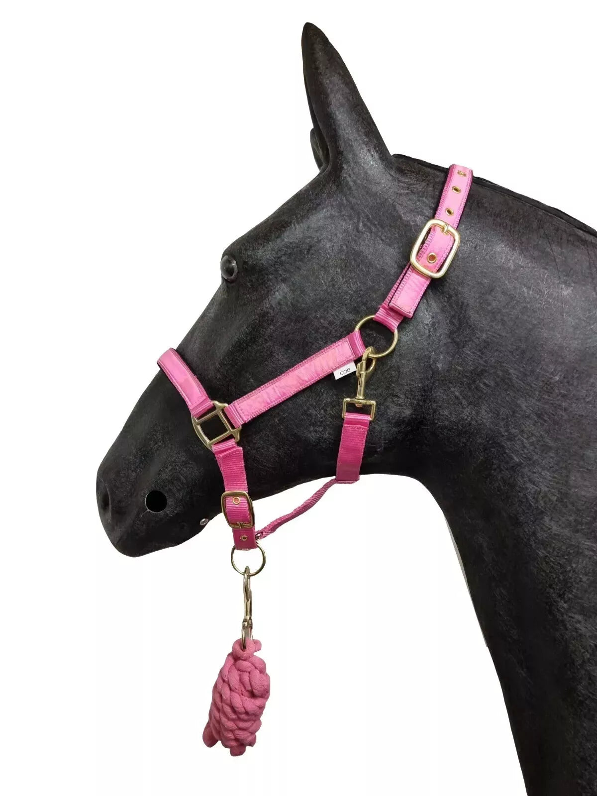 Horse Masters Best On Horse Equestrian Padded Adjustable Plain Headcollar lead