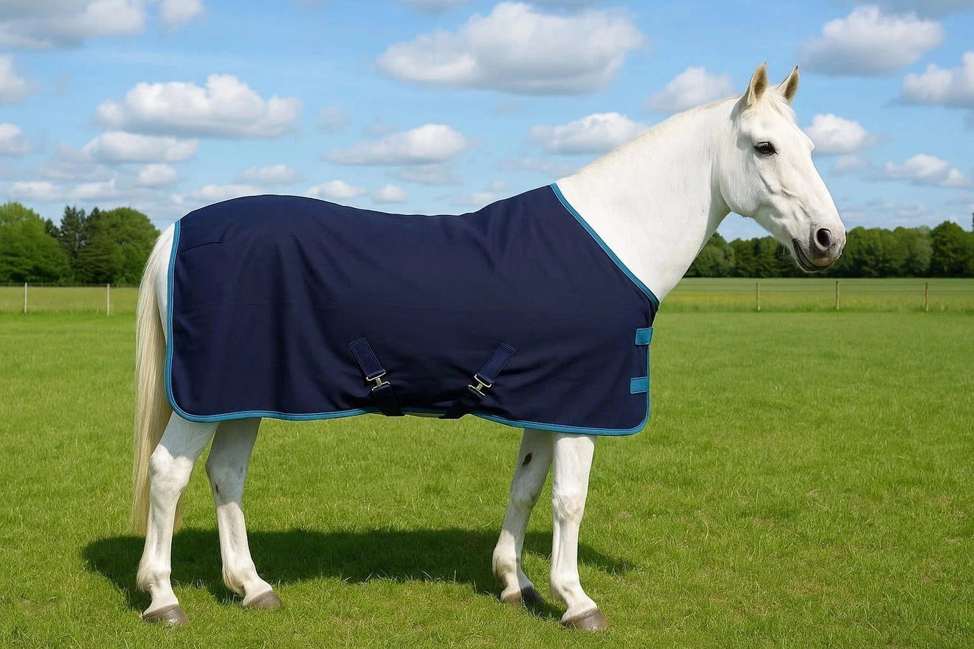 Horsemasters Breathable Cotton Sheet Lightweight Summer Rug With Straps