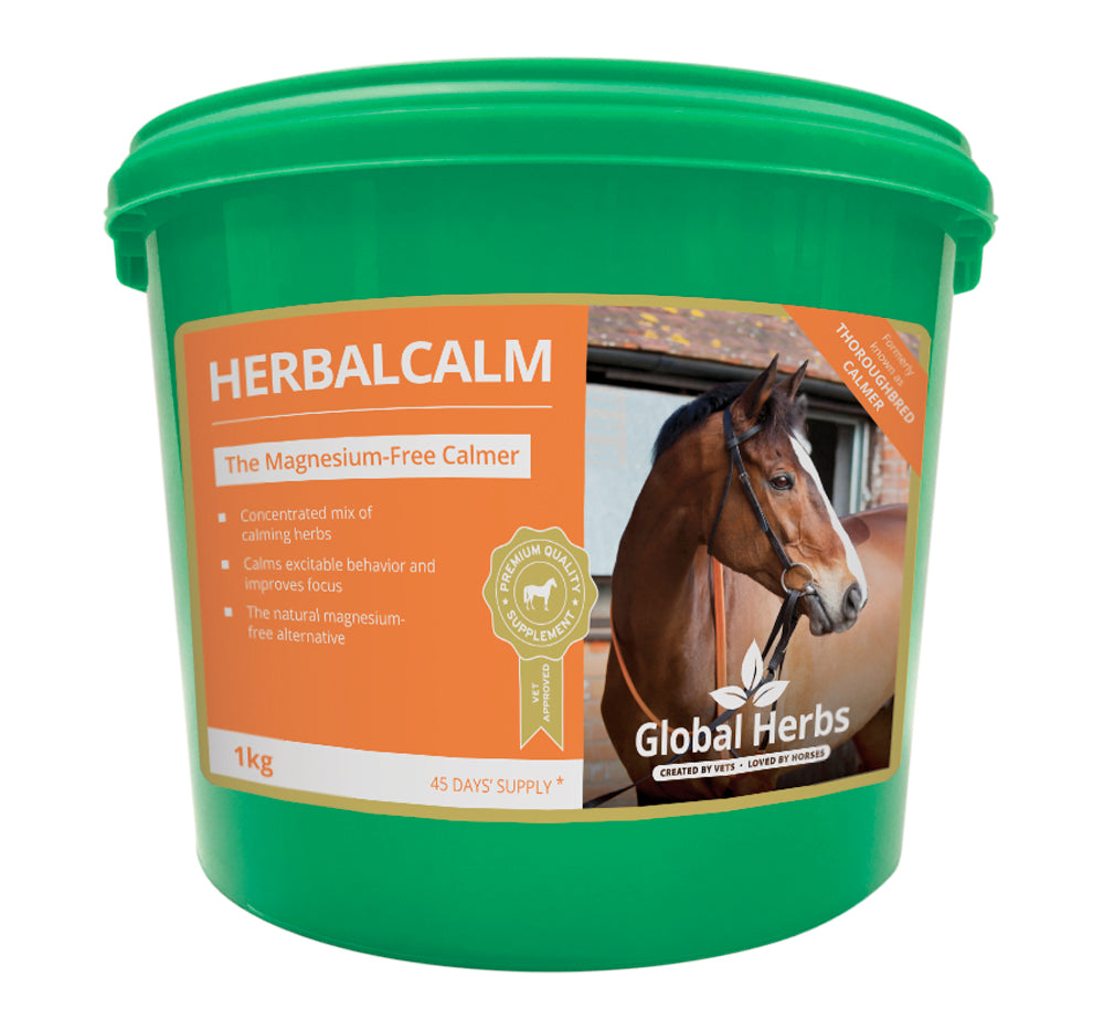 Global Herbs HerbalCalm-1Kg Tub (was Thoroughbred Calmer)
