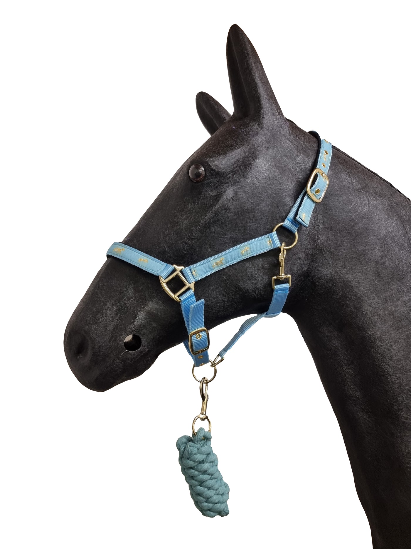 Horse Masters Padded Horse Print Headcollar and Leadrope