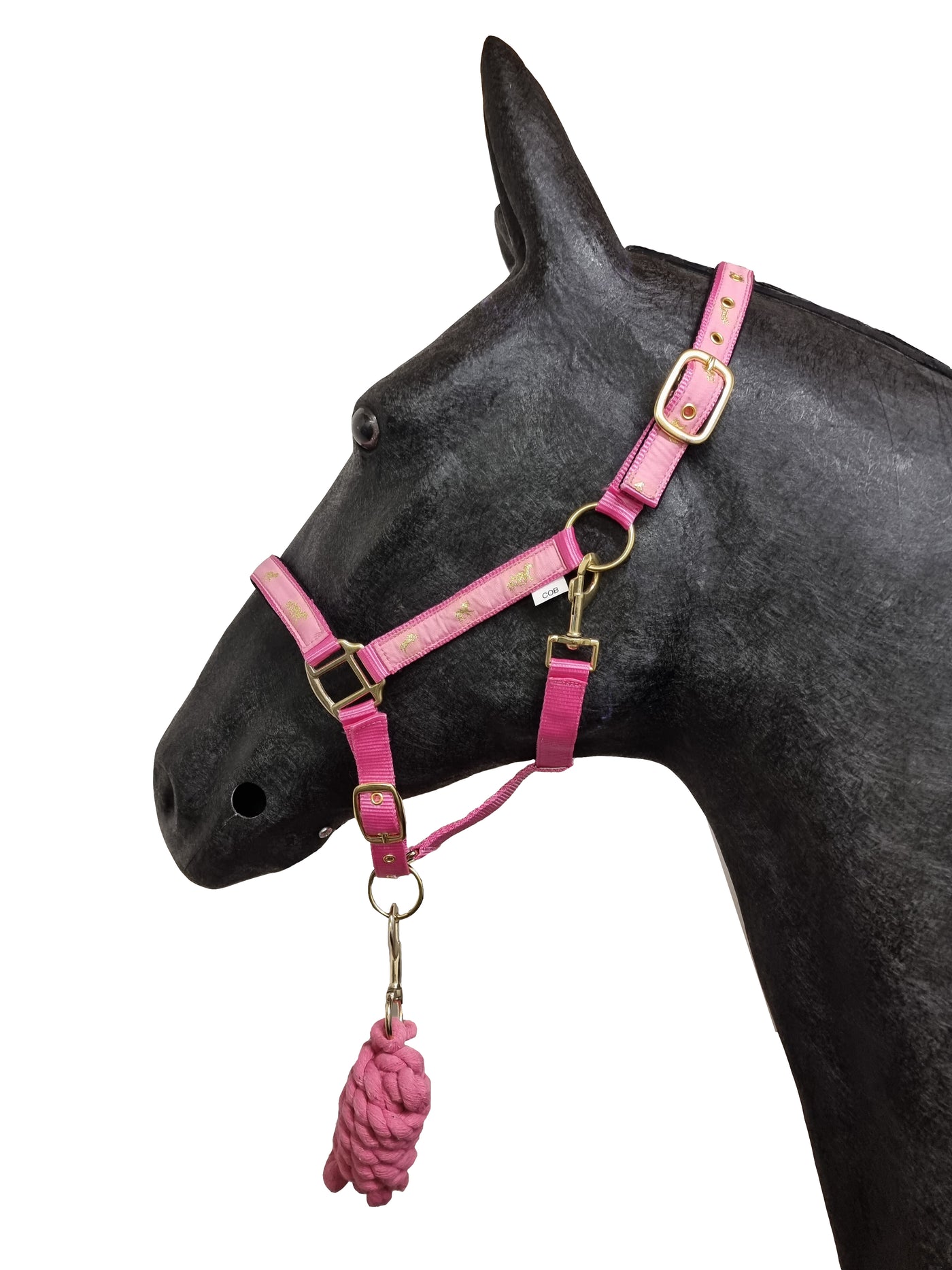 Horse Masters Padded Horse Print Headcollar and Leadrope