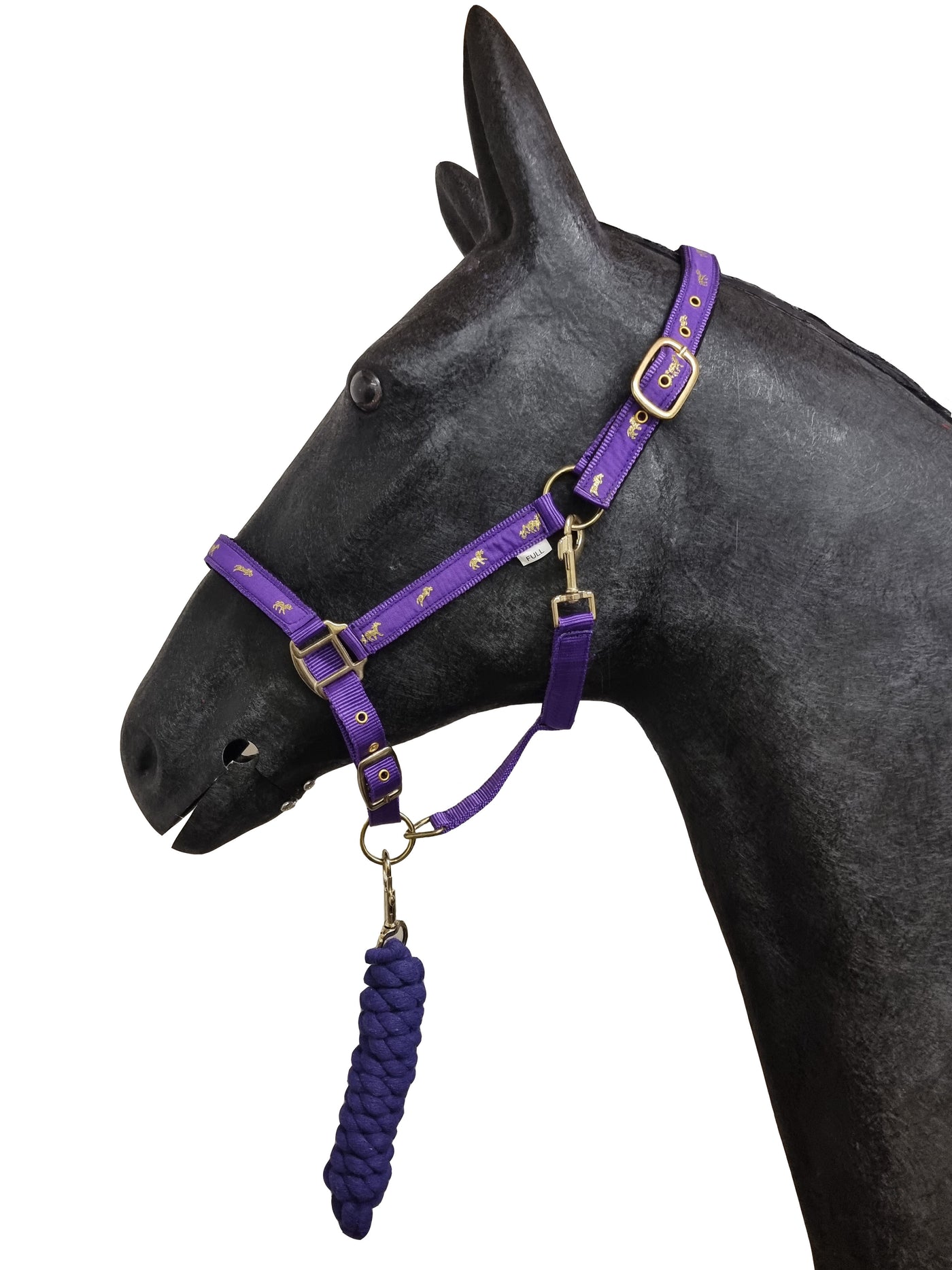 Horse Masters Padded Horse Print Headcollar and Leadrope