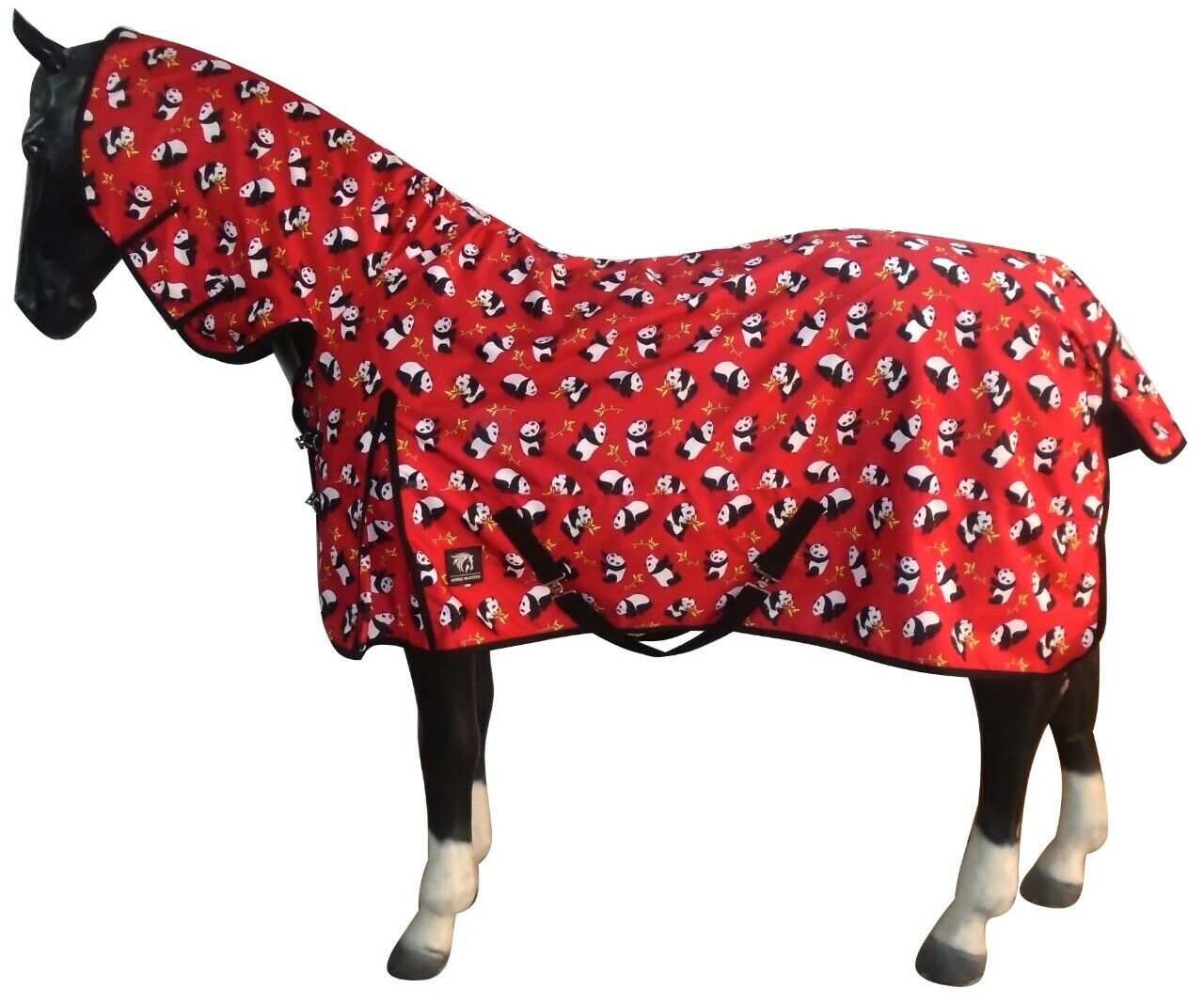 Horse Masters Panda Animal Print Combo Turnout Rug 0g 50g 100g 200g 300g