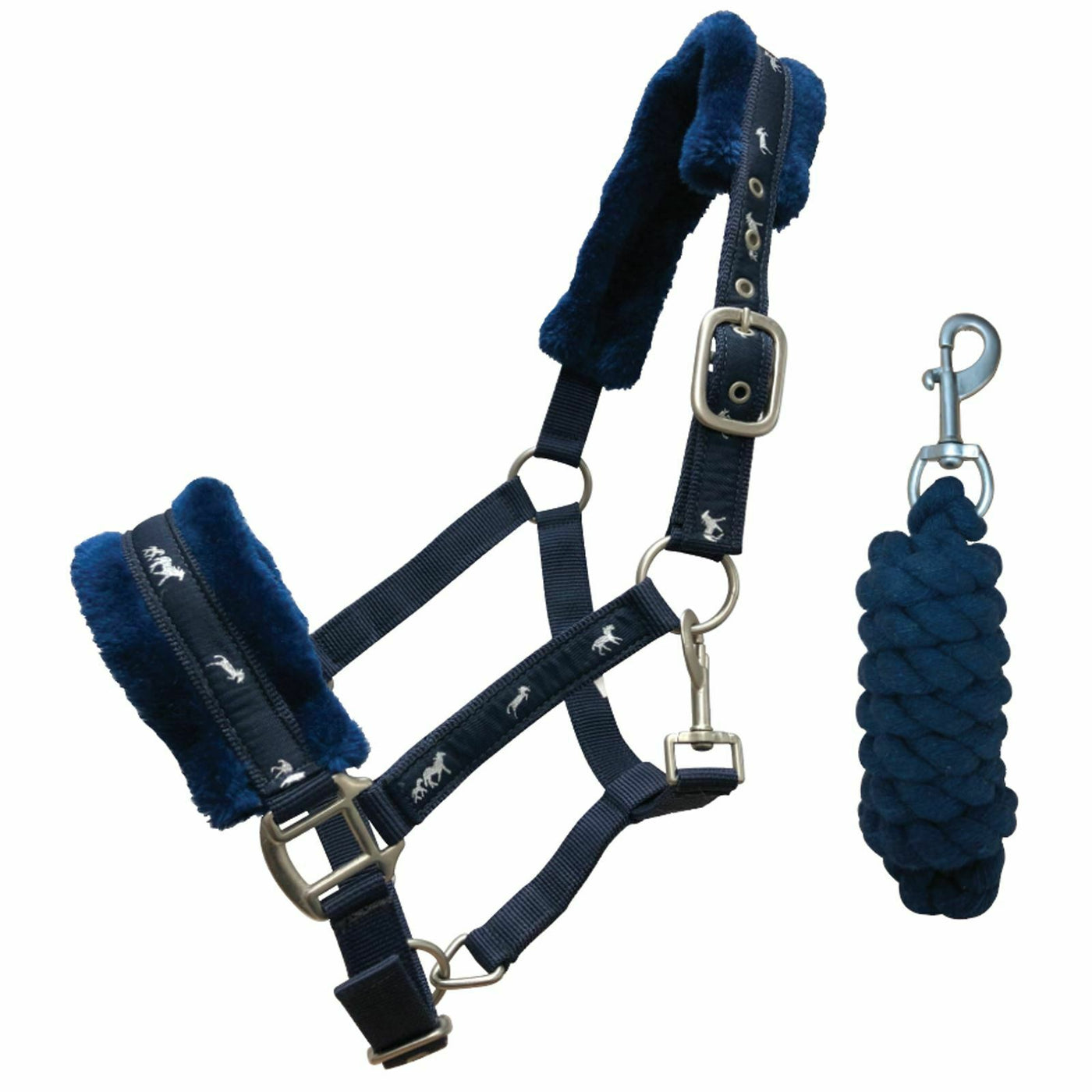 Best On Horse Padded Fleece Headcollar & Leadrope